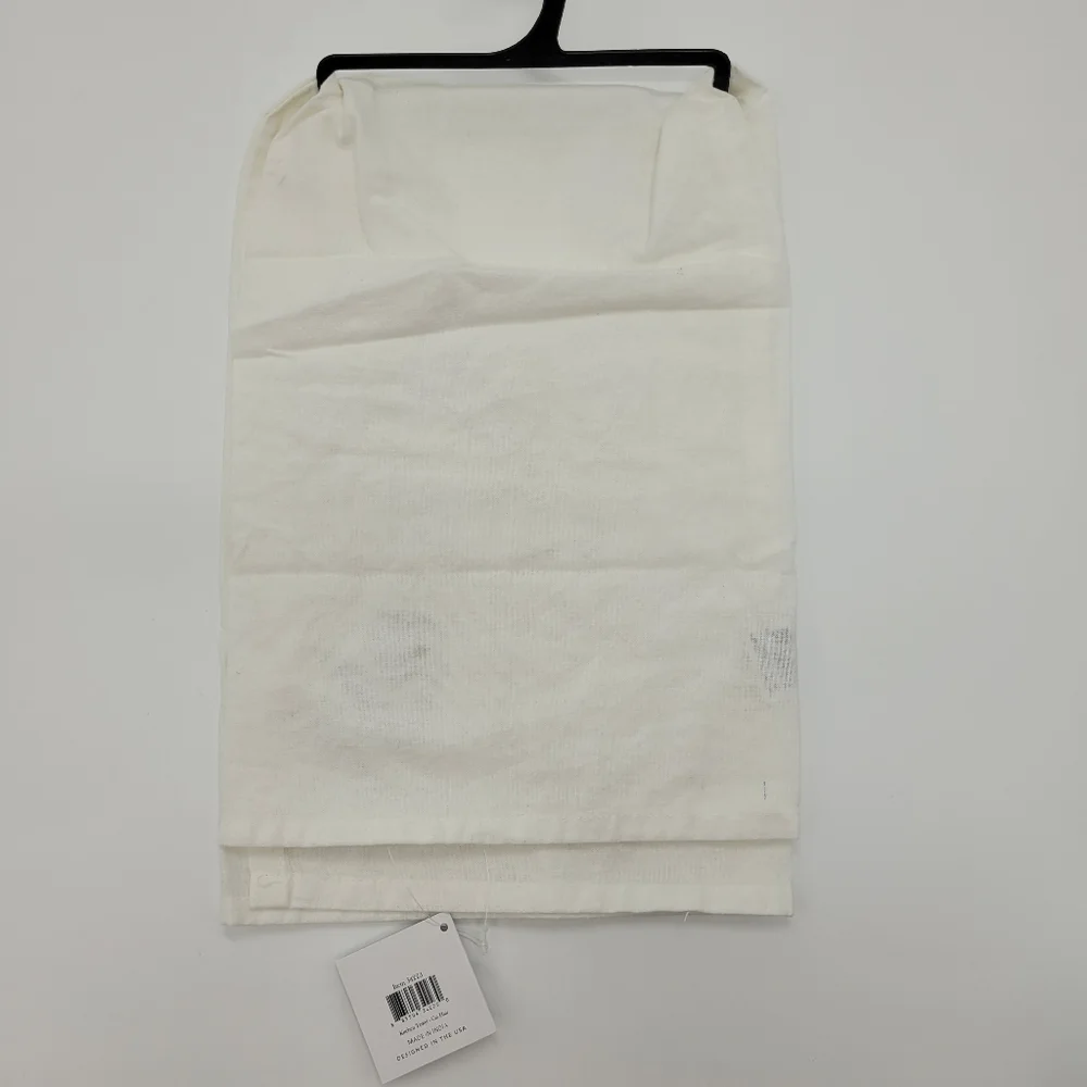 Primitives by Kathy Cat Hair Is My Glitter Dish Towel White Black Gold 28x28 NEW